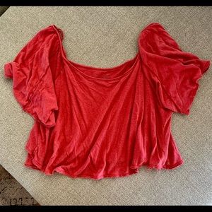 Free people crop tee